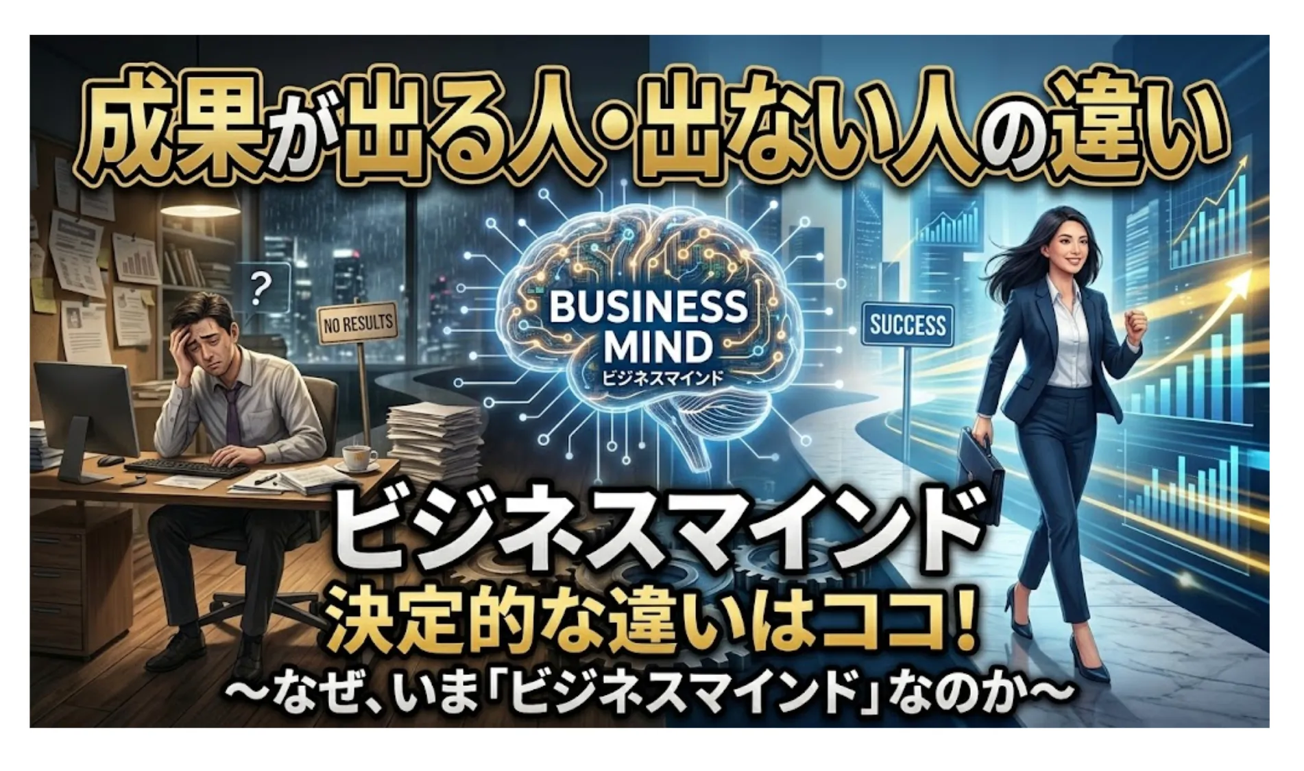 成果が出る人・出ない人の決定的な違いは「ビジネスマインド」にある