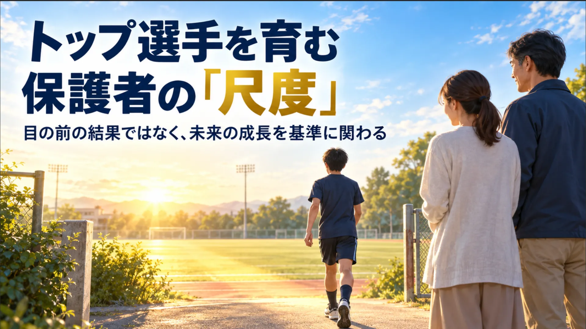 トップ選手を育む保護者の「尺度」 目の前の結果ではなく、未来の成長を基準に関わる